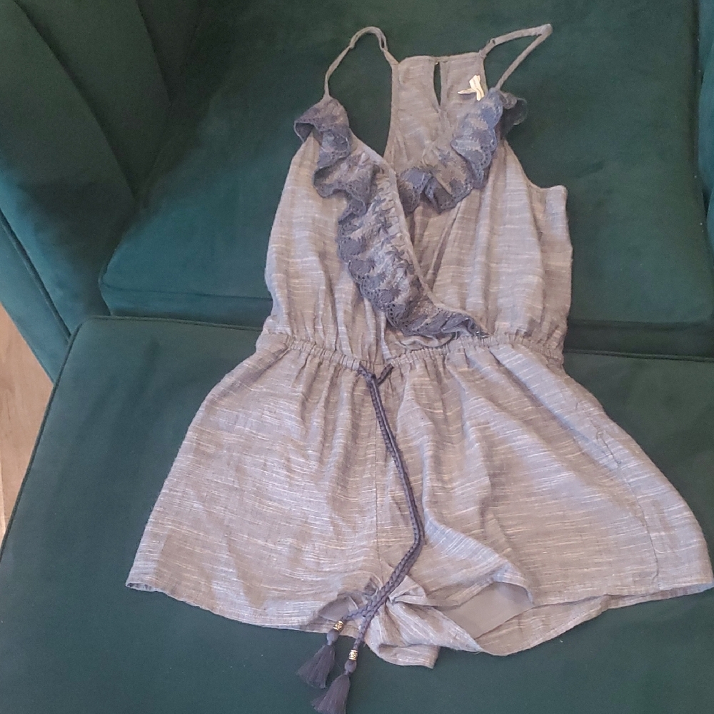 American Eagle Outfitters Blue Romper